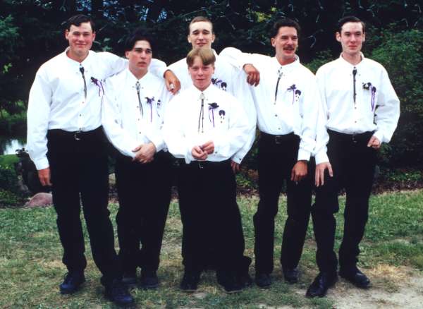The guys in the wedding party.